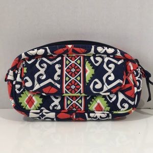 Vera Bradley mirror cosmetic bag Sun Valley blue